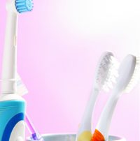 Electric and Regular Toothbrush